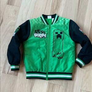 Minecraft Green Creeper Kids Jacket